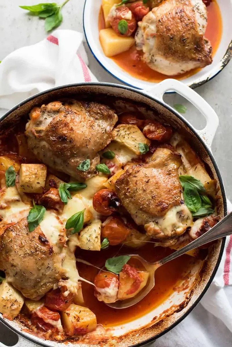 Baked Italian Chicken and Potatoes