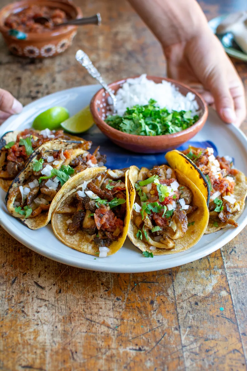 Oyster Mushroom Carnitas Tacos