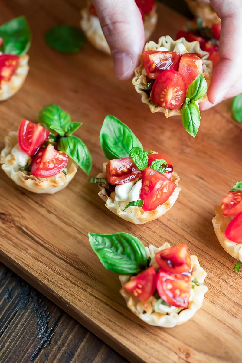 Bruschetta Phyllo Cups