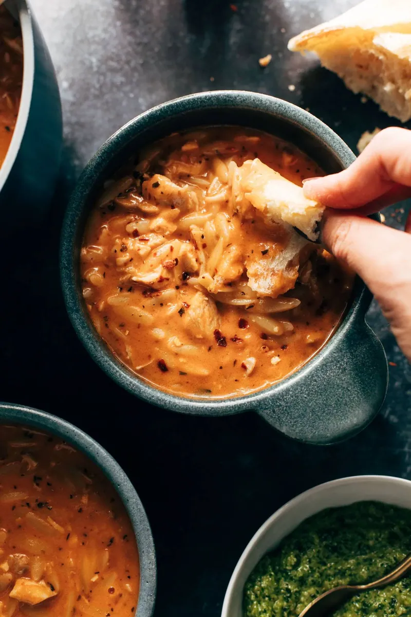 Chicken Orzo Tomato Soup