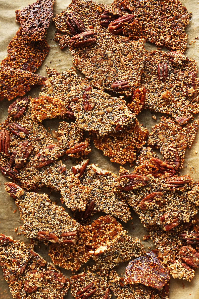 Quinoa Pecan Brittle