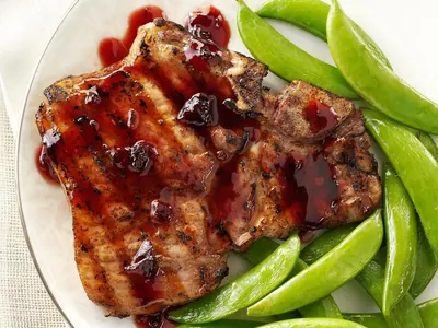 Chipotle Raspberry Pork Chops