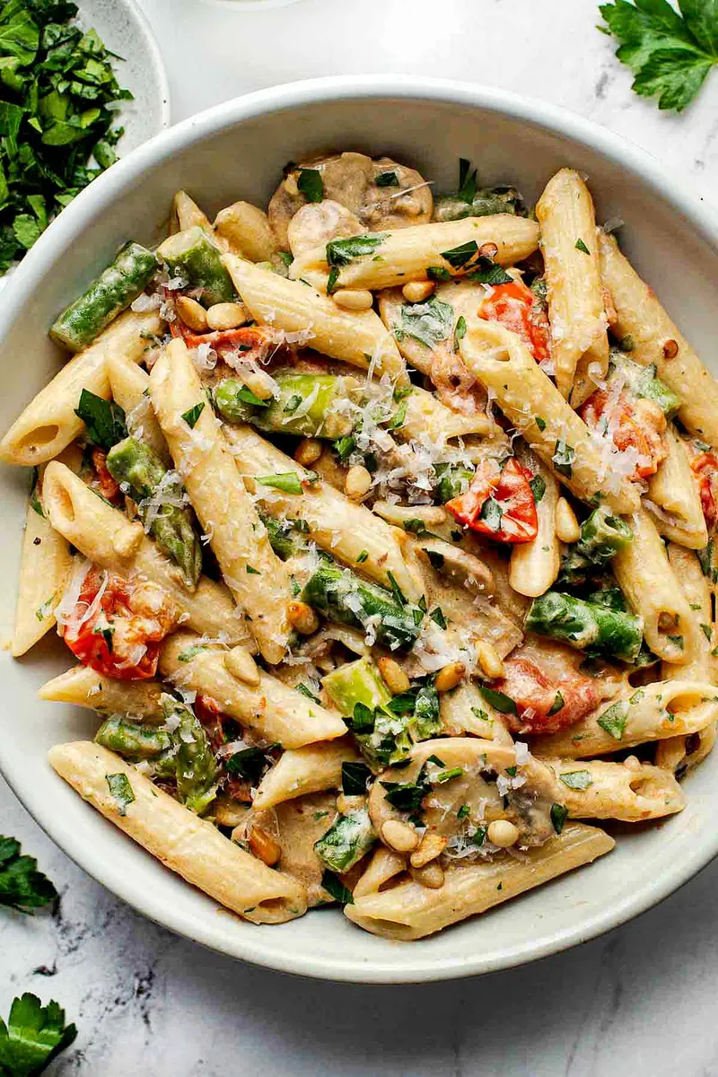 Creamy Pasta Primavera