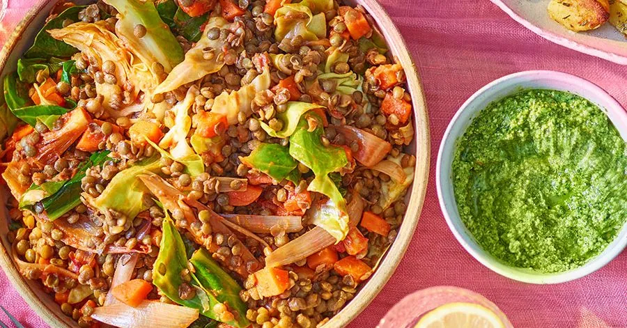 Lentils with Greens