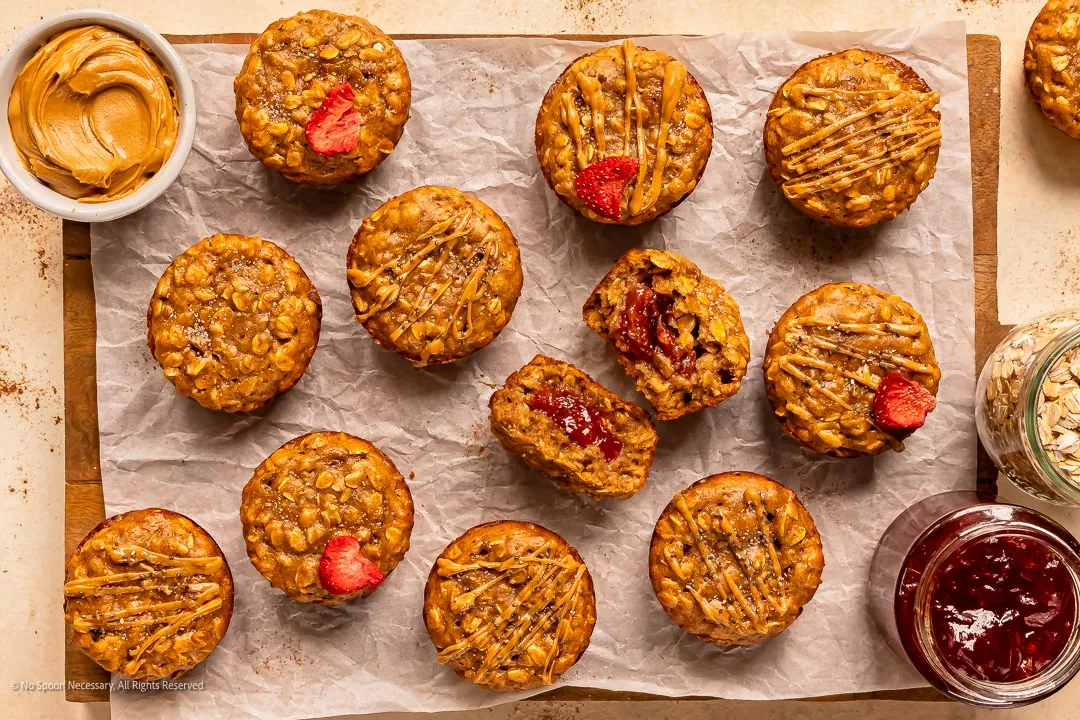 Jam Filled Oat Bites