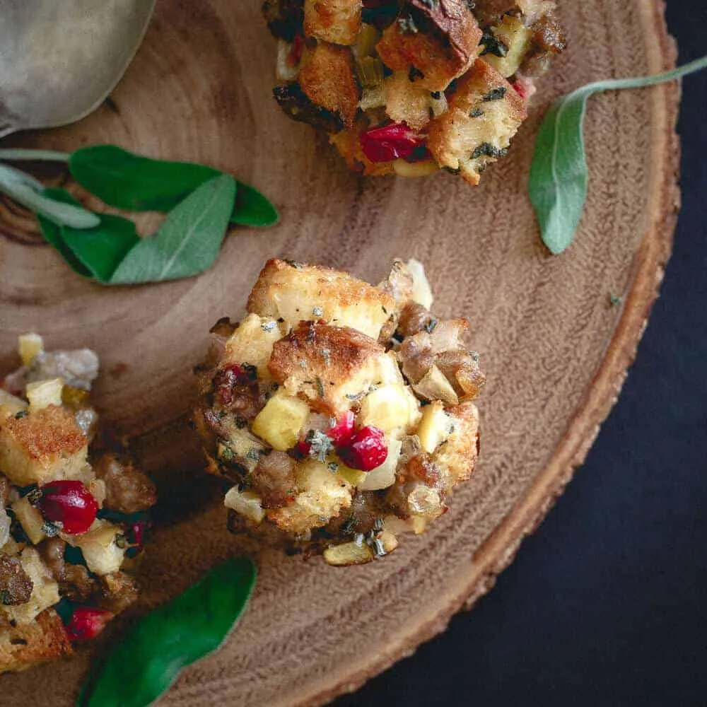Sausage Cranberry Stuffing Muffins