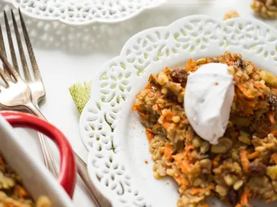 Carrot Cake Baked Oatmeal