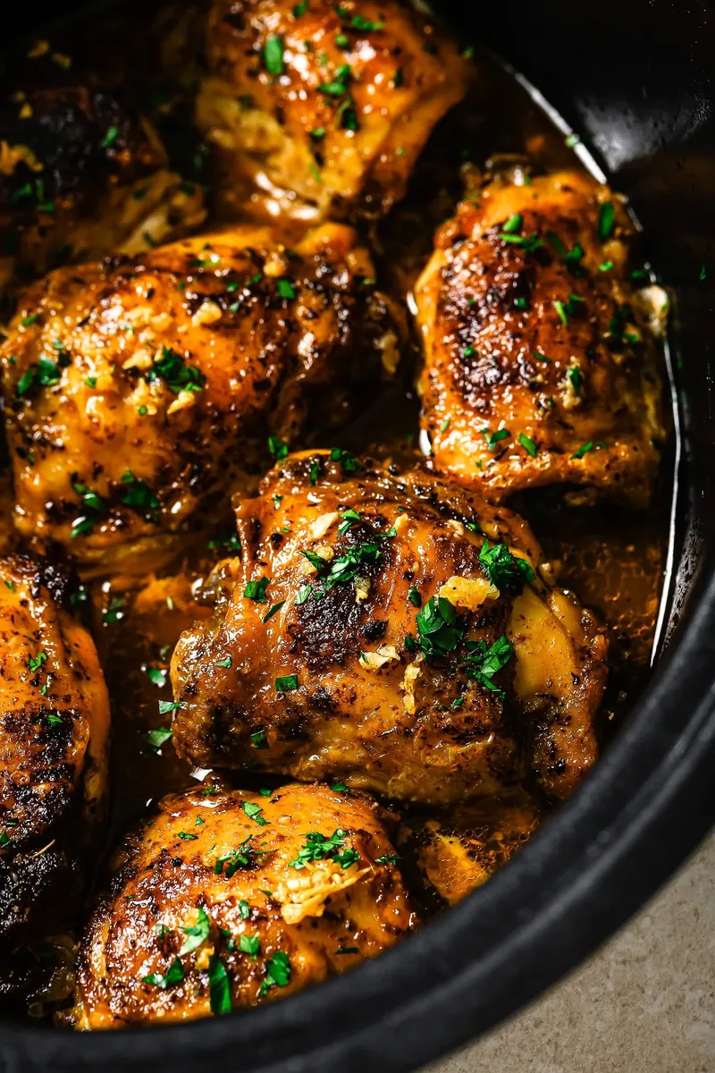 Slow Cooker Chicken Thighs