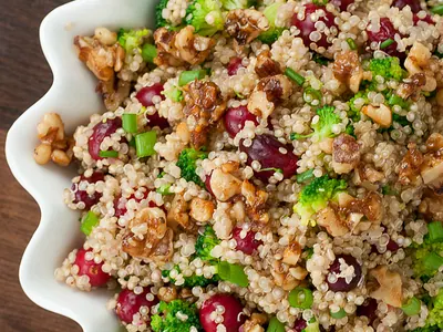 Cranberry Quinoa Walnut Salad