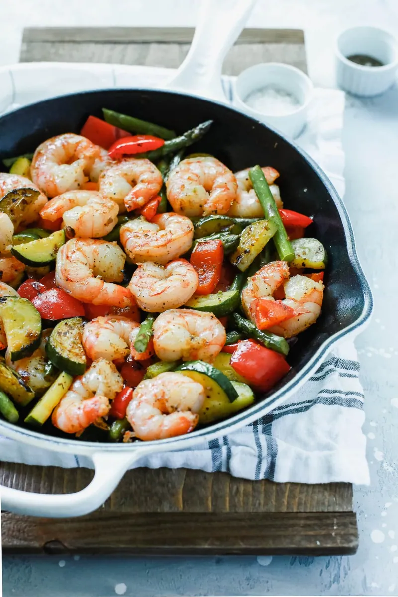 Shrimp Vegetable Skillet
