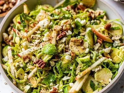 Apple Brussels Sprout Salad