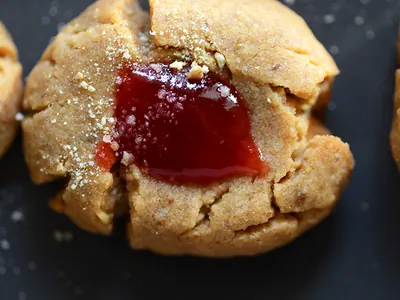 Peanut Butter Jam Thumbprints