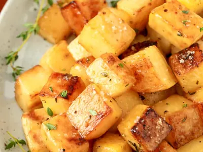 Brown Sugar Roasted Rutabaga