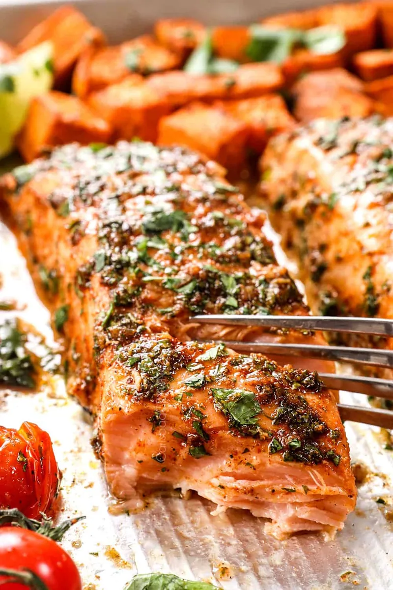 Cilantro Lime Baked Salmon