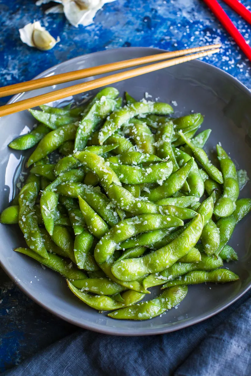 Garlic Parmesan Edamame