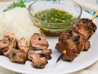 Moo Ping Pork Skewers