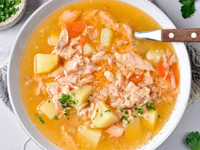 Cod and Salmon Soup