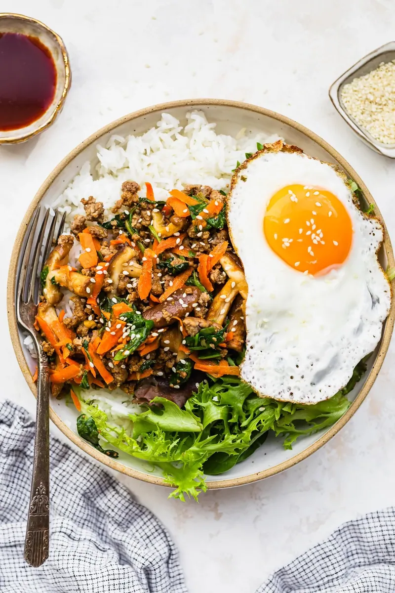 Ground Beef Bibimbap