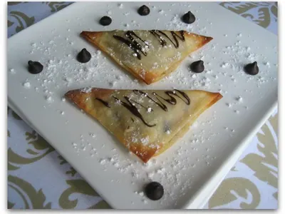 Chocolate Chip Cookie Dough Wontons