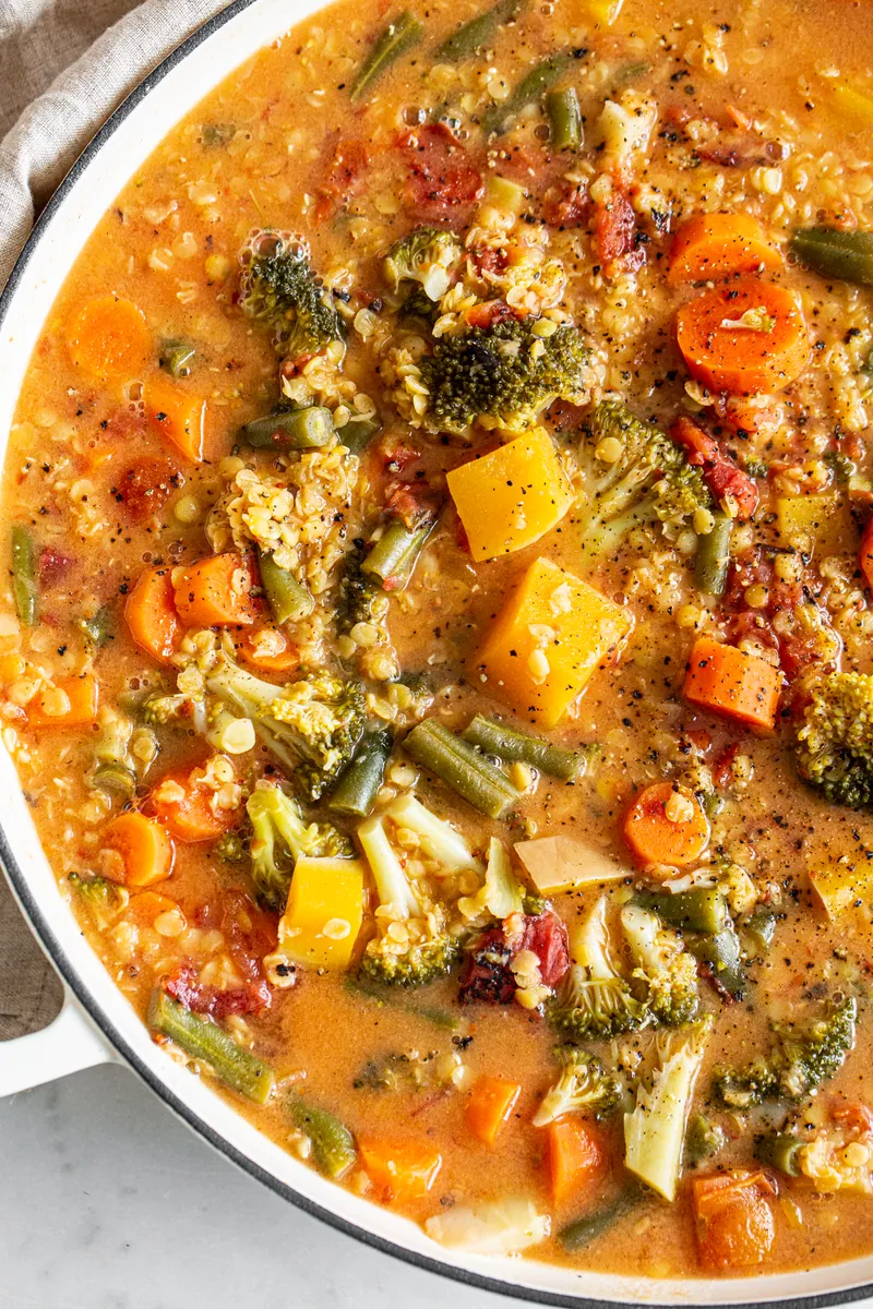 Spicy Vegetable Lentil Soup