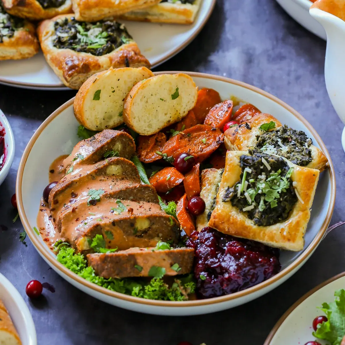 Spiced Chickpea Meatloaf with Gravy