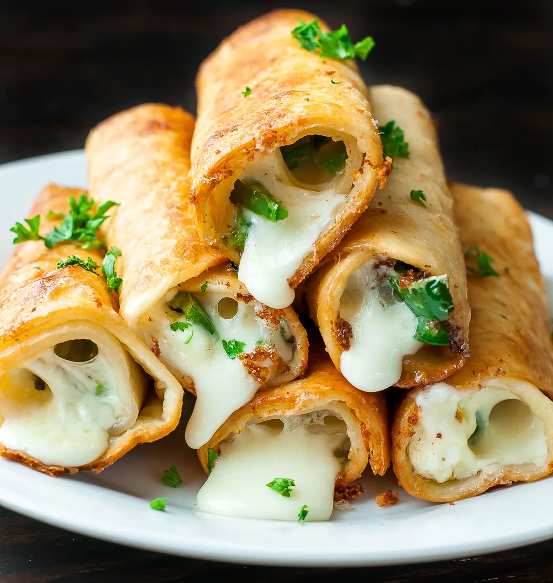 Cheesy Jalapeño Flautas