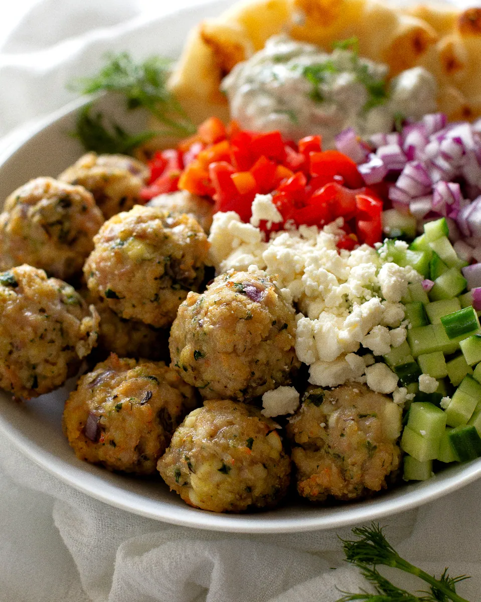 Greek Chicken Meatballs