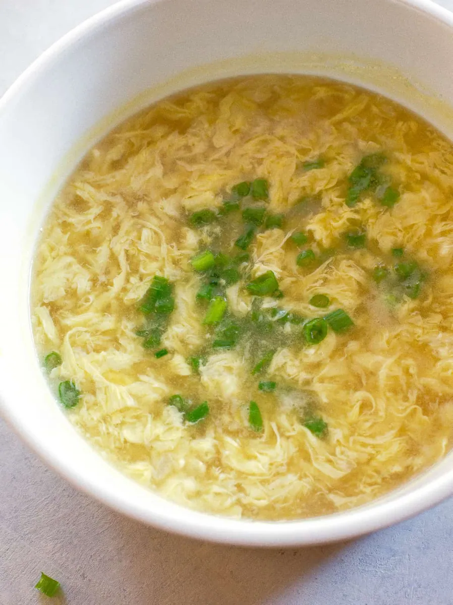 Egg Drop Soup with broth