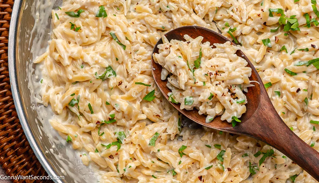Garlic Parmesan Orzo