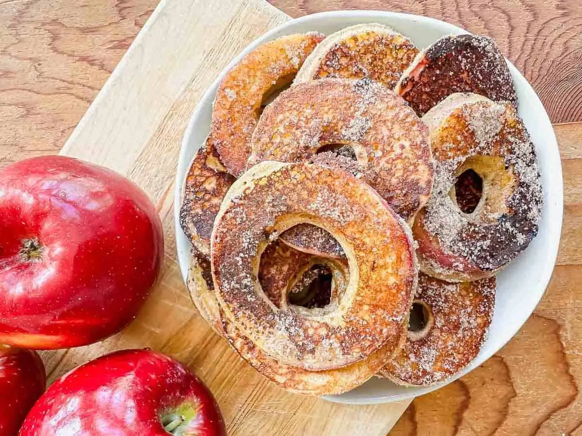 Cinnamon Sugar Apple Rings