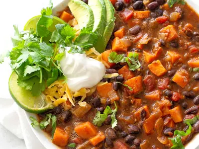 Sweet Potato Black Bean Chili