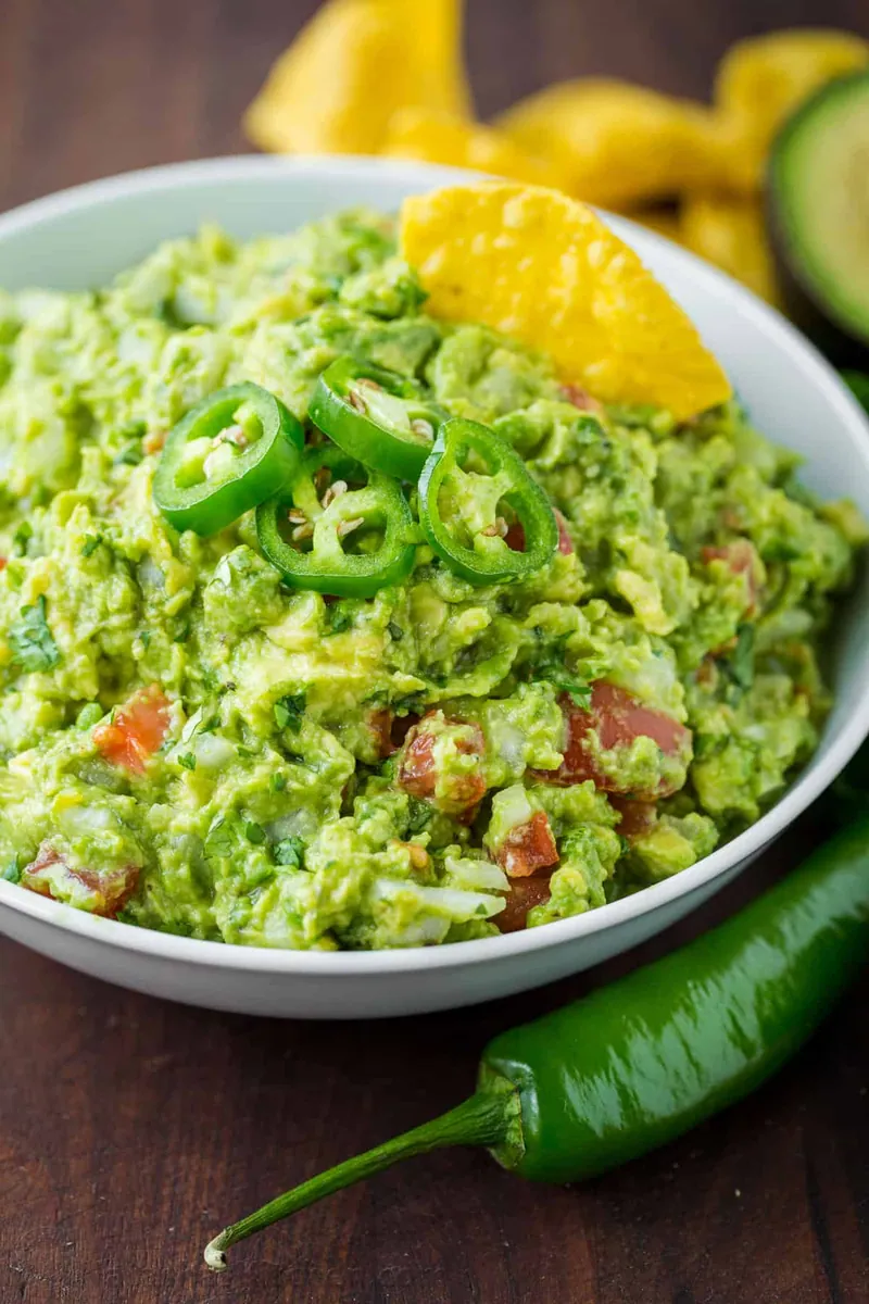 Spicy Guacamole with avocados