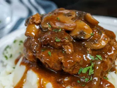Instant Pot Salisbury Steak with ground beef