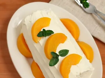 Peach Cake Roll