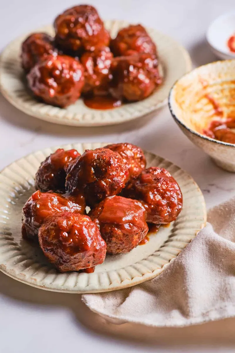 Grilled BBQ Meatballs