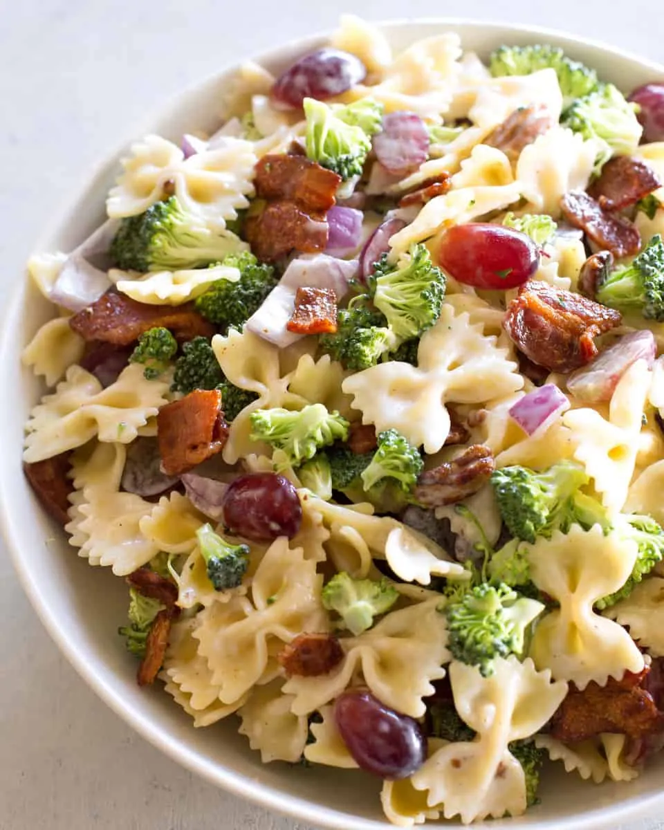Broccoli Grape Pasta Salad