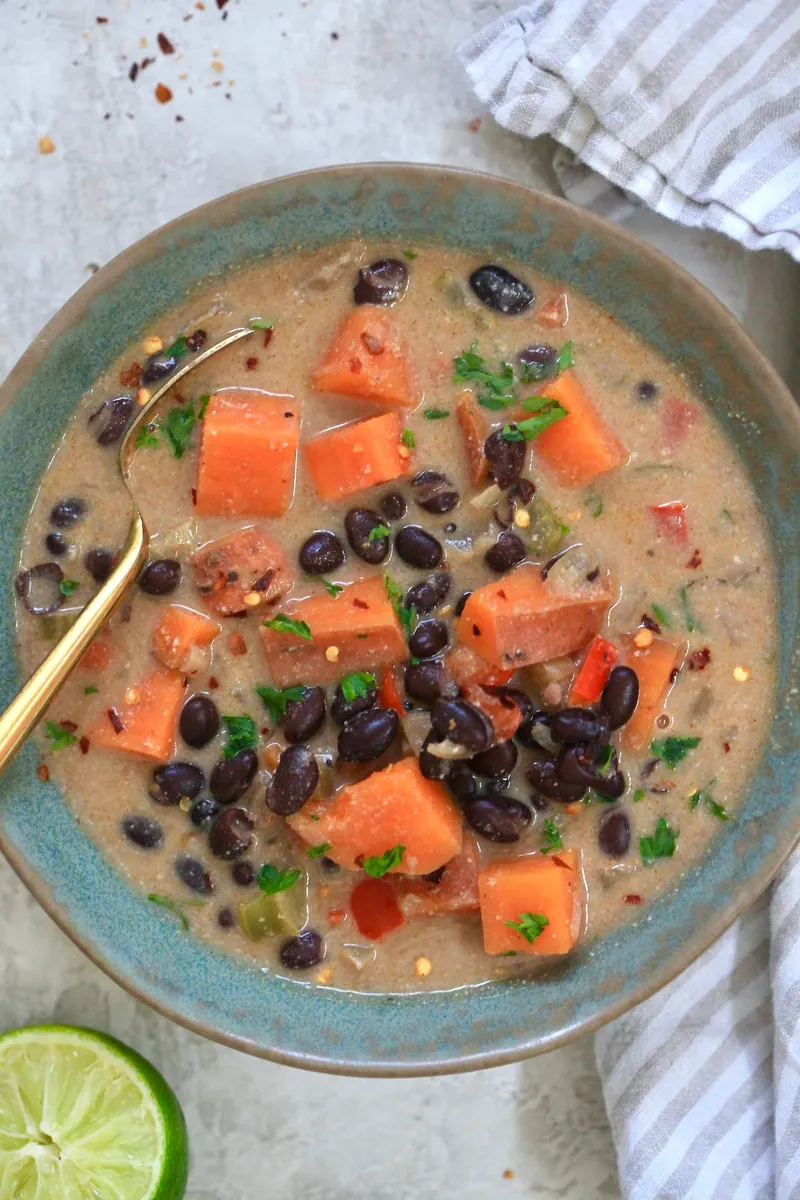 Creamy Sweet Potato Bean Soup