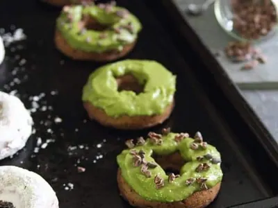 Chocolate Avocado Cake Donuts