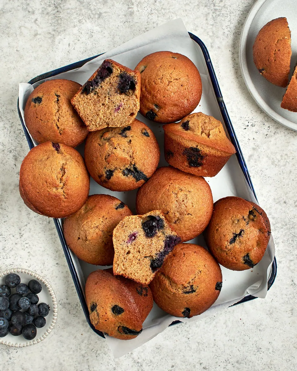 Blueberry Maple Bran Muffins