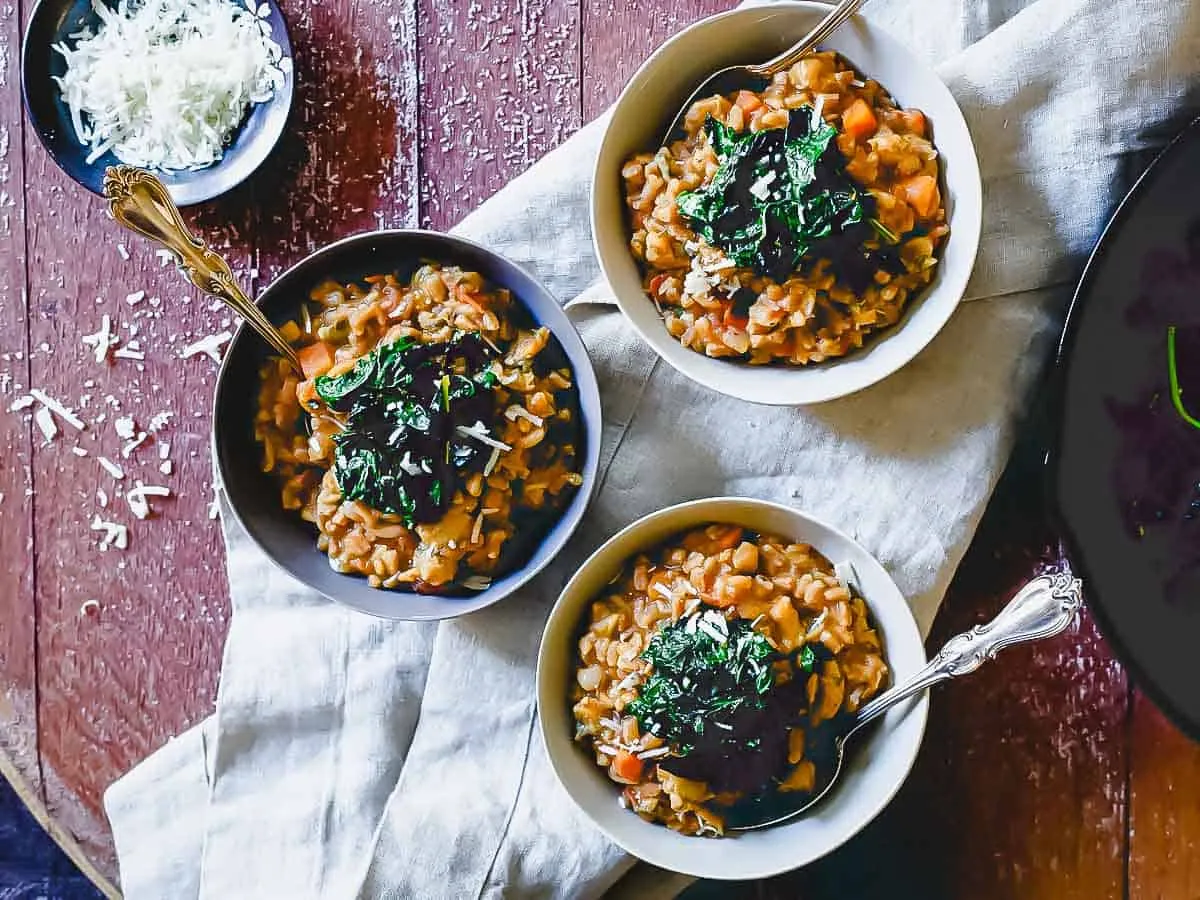 Chicken Sausage Farro Risotto