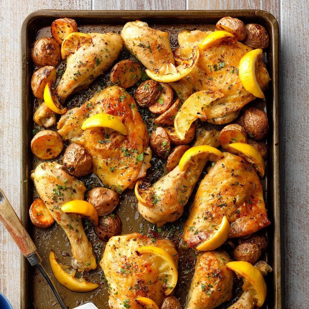 Lemon Sheet-Pan Chicken