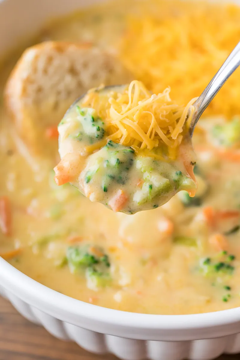 Broccoli Cheese Soup with heavy cream