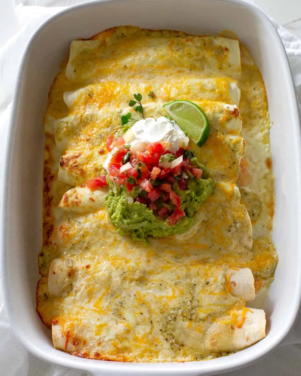 Creamy Chicken Enchiladas