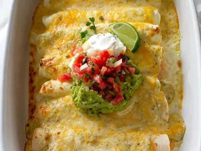 Creamy Chicken Enchiladas