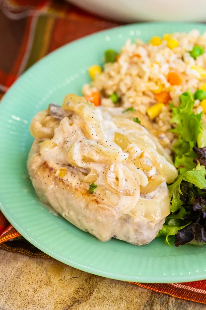 Baked Mushroom Pork Chops