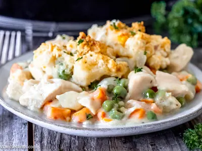 Cheddar Biscuit Chicken Pot Pie