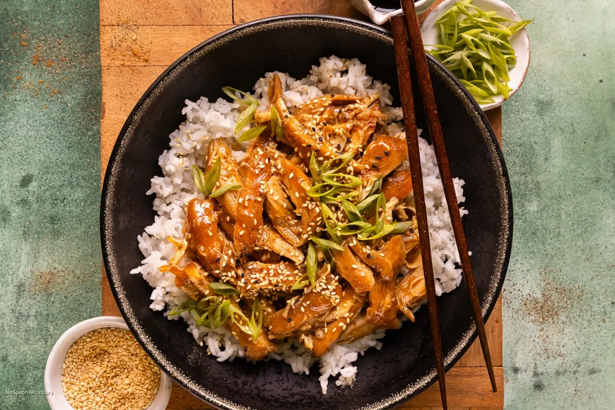 Slow Cooker Teriyaki Chicken with garlic