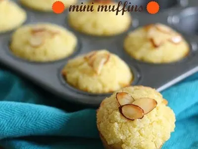 Coconut Semolina Mini Muffins