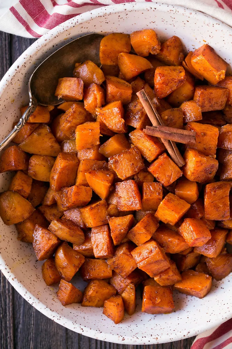 Cinnamon Honey Sweet Potatoes
