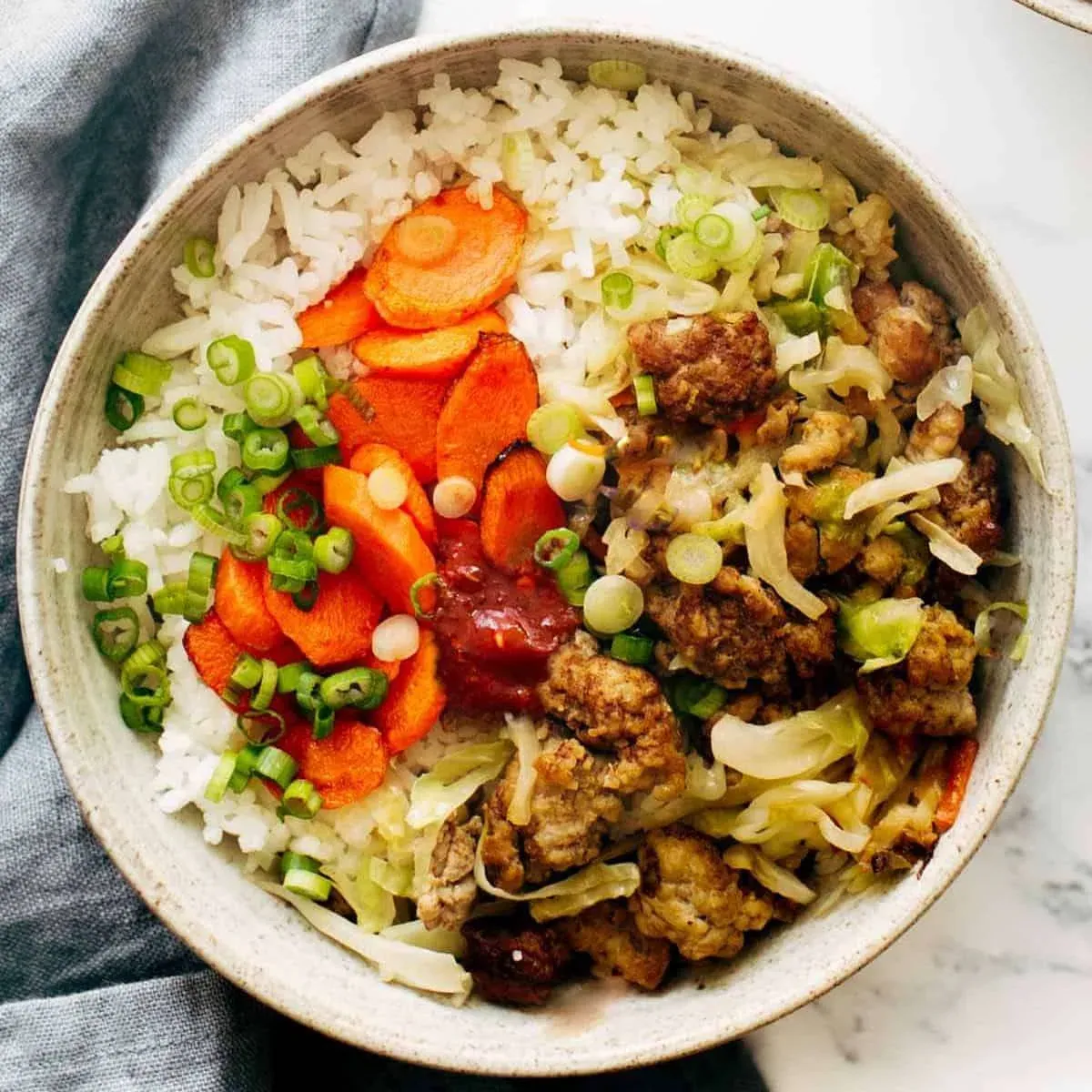 Pork Egg Roll Bowl